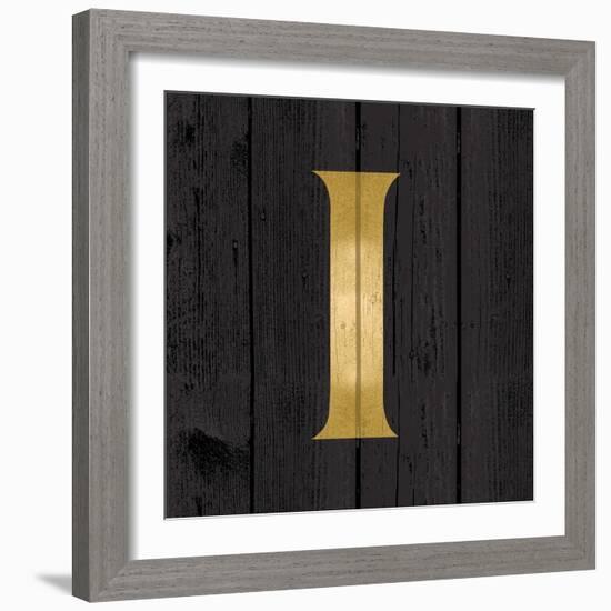 Gold Alphabet I-N. Harbick-Framed Art Print