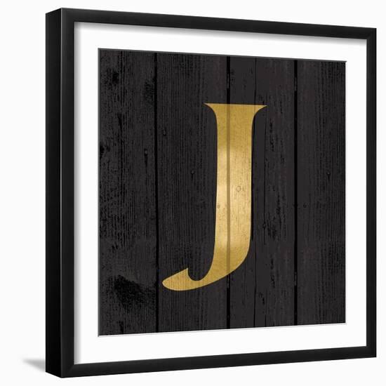 Gold Alphabet J-N. Harbick-Framed Art Print