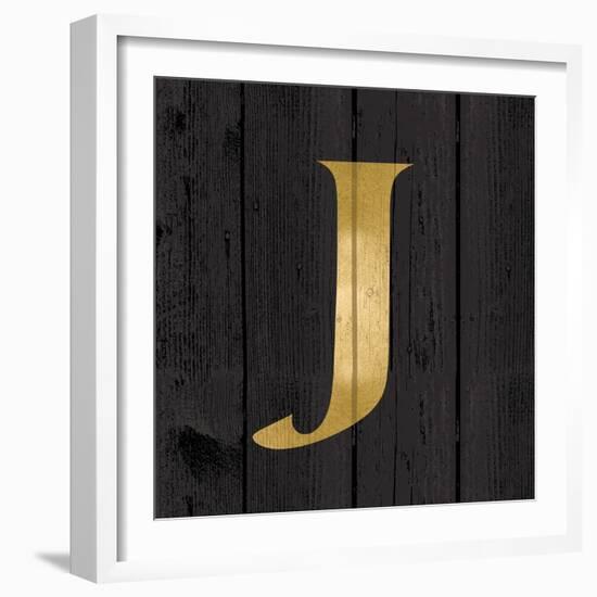 Gold Alphabet J-N. Harbick-Framed Art Print