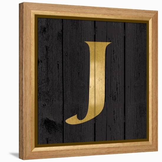 Gold Alphabet J-N. Harbick-Framed Stretched Canvas