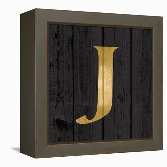 Gold Alphabet J-N. Harbick-Framed Stretched Canvas