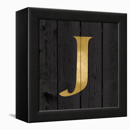 Gold Alphabet J-N. Harbick-Framed Stretched Canvas