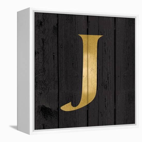 Gold Alphabet J-N. Harbick-Framed Stretched Canvas