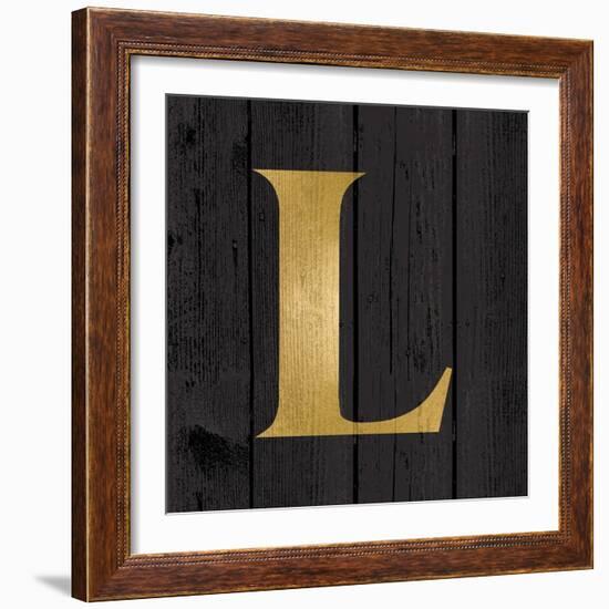 Gold Alphabet L-N. Harbick-Framed Art Print