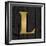 Gold Alphabet L-N. Harbick-Framed Art Print