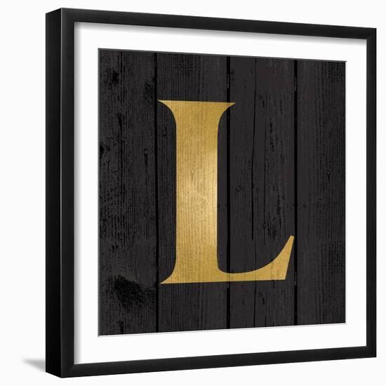 Gold Alphabet L-N. Harbick-Framed Art Print