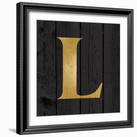 Gold Alphabet L-N. Harbick-Framed Art Print