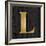 Gold Alphabet L-N. Harbick-Framed Art Print