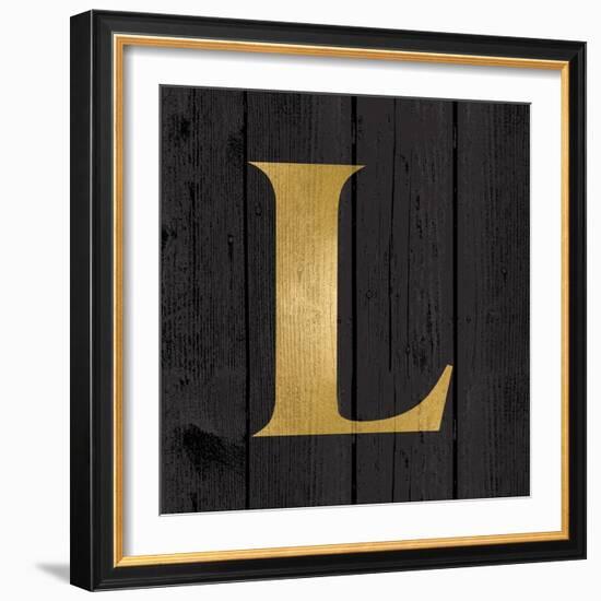 Gold Alphabet L-N. Harbick-Framed Art Print