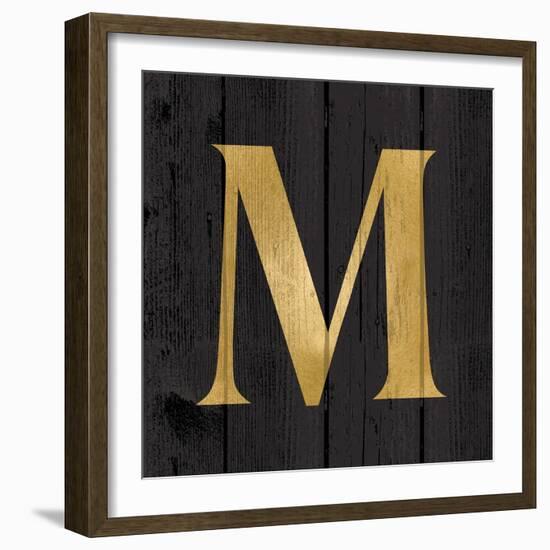 Gold Alphabet M-N. Harbick-Framed Art Print