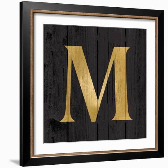 Gold Alphabet M-N. Harbick-Framed Art Print