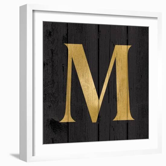 Gold Alphabet M-N. Harbick-Framed Art Print