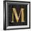 Gold Alphabet M-N. Harbick-Framed Art Print