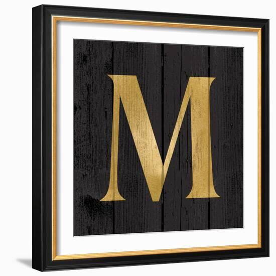 Gold Alphabet M-N. Harbick-Framed Art Print