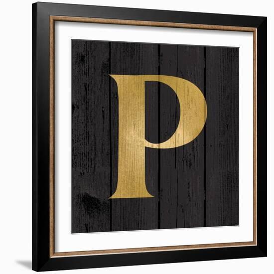 Gold Alphabet P-N. Harbick-Framed Art Print