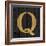 Gold Alphabet Q-N. Harbick-Framed Art Print