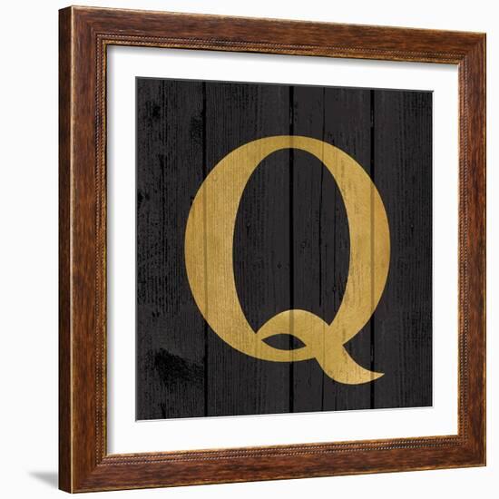 Gold Alphabet Q-N. Harbick-Framed Art Print