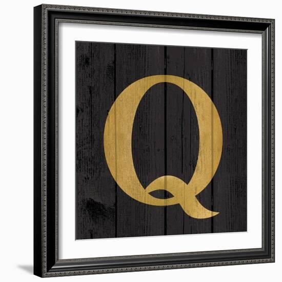 Gold Alphabet Q-N. Harbick-Framed Art Print