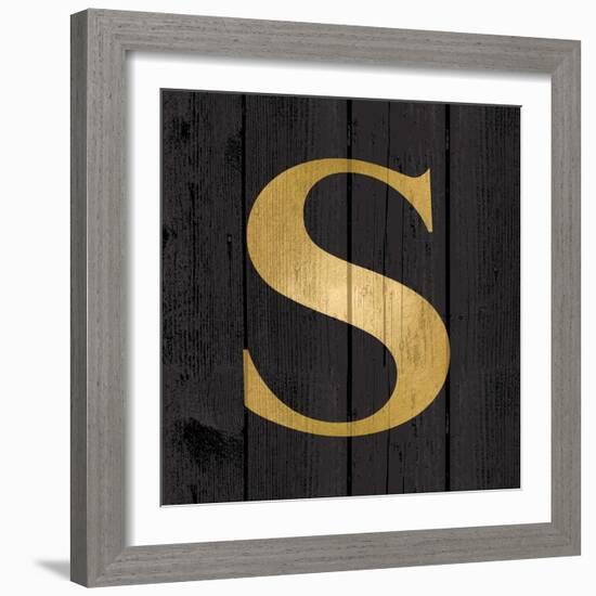 Gold Alphabet S-N. Harbick-Framed Art Print