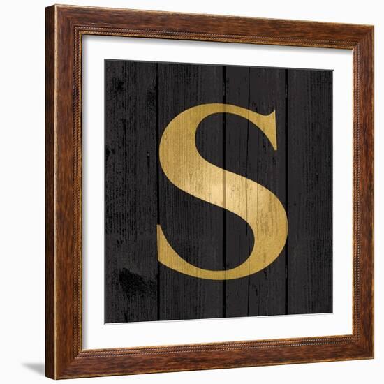 Gold Alphabet S-N. Harbick-Framed Art Print