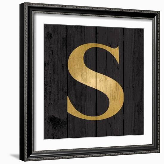 Gold Alphabet S-N. Harbick-Framed Art Print