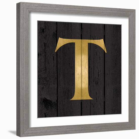 Gold Alphabet T-N. Harbick-Framed Art Print