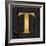 Gold Alphabet T-N. Harbick-Framed Art Print