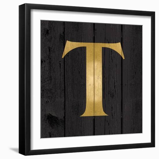 Gold Alphabet T-N. Harbick-Framed Art Print