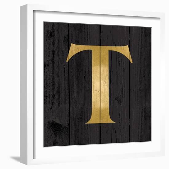 Gold Alphabet T-N. Harbick-Framed Art Print