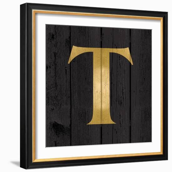 Gold Alphabet T-N. Harbick-Framed Art Print