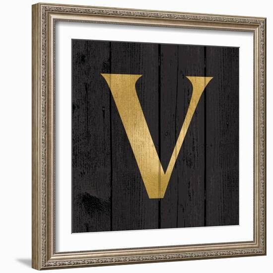 Gold Alphabet V-N. Harbick-Framed Art Print