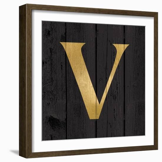 Gold Alphabet V-N. Harbick-Framed Art Print