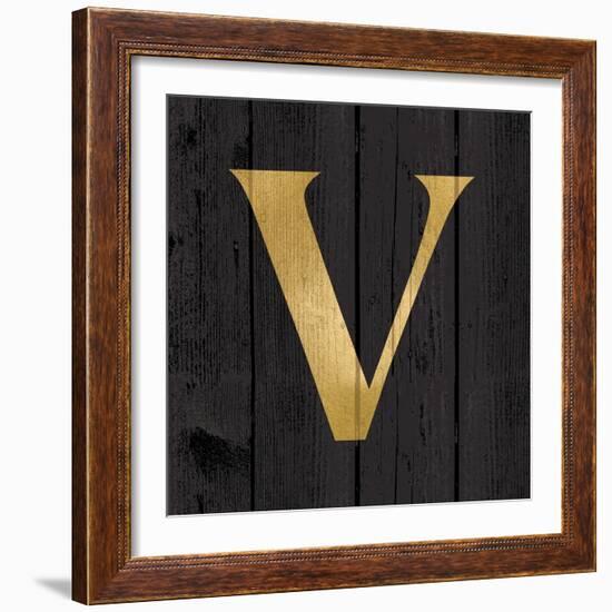 Gold Alphabet V-N. Harbick-Framed Art Print