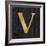 Gold Alphabet V-N. Harbick-Framed Art Print