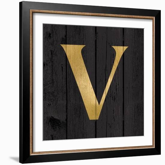 Gold Alphabet V-N. Harbick-Framed Art Print