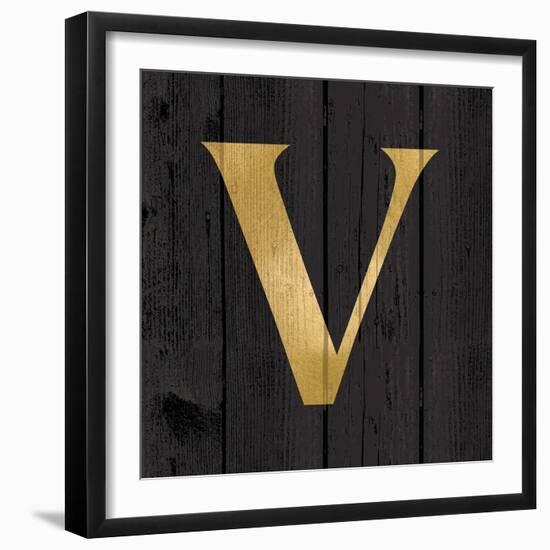 Gold Alphabet V-N. Harbick-Framed Art Print