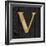 Gold Alphabet V-N. Harbick-Framed Art Print