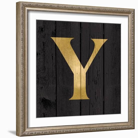 Gold Alphabet Y-N. Harbick-Framed Art Print