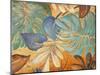 Gold and Aqua Leaves I-Patricia Pinto-Mounted Art Print