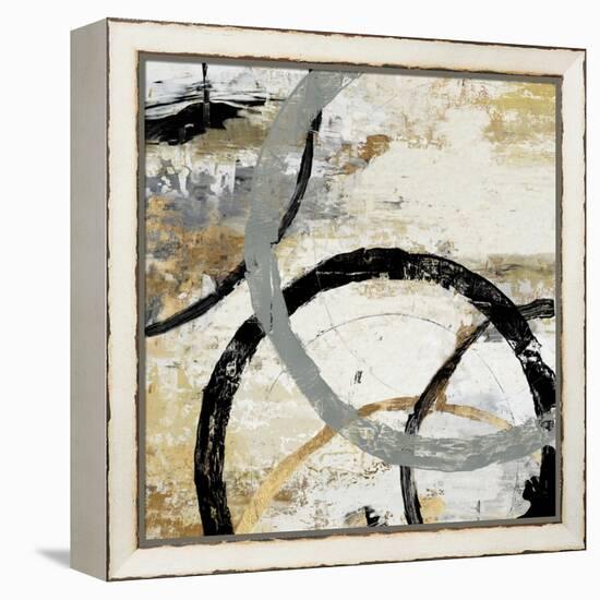 Gold and Black Rings II-Tom Reeves-Framed Stretched Canvas