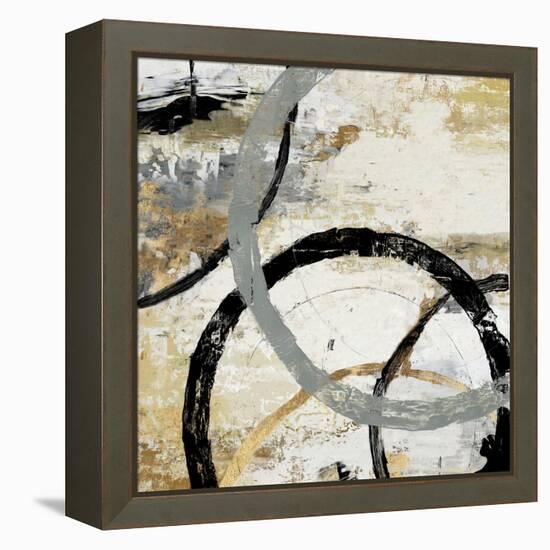 Gold and Black Rings II-Tom Reeves-Framed Stretched Canvas