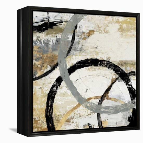 Gold and Black Rings II-Tom Reeves-Framed Stretched Canvas