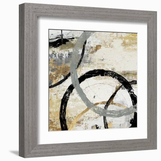 Gold and Black Rings II-Tom Reeves-Framed Art Print