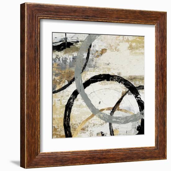 Gold and Black Rings II-Tom Reeves-Framed Art Print