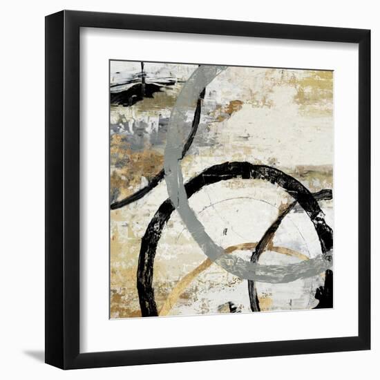 Gold and Black Rings II-Tom Reeves-Framed Art Print