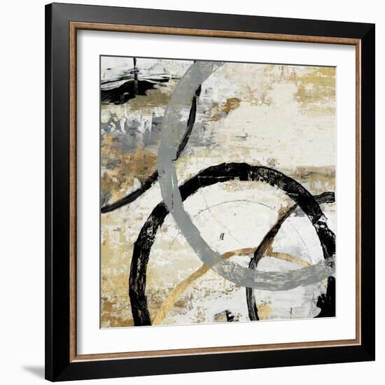 Gold and Black Rings II-Tom Reeves-Framed Art Print