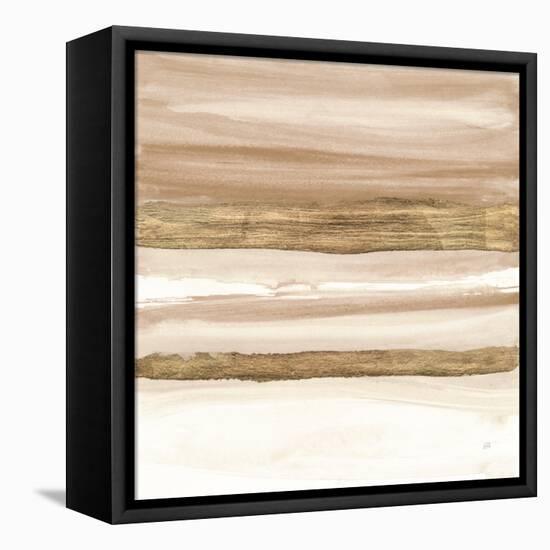 Gold and Brown Sand II Organic-Chris Paschke-Framed Stretched Canvas