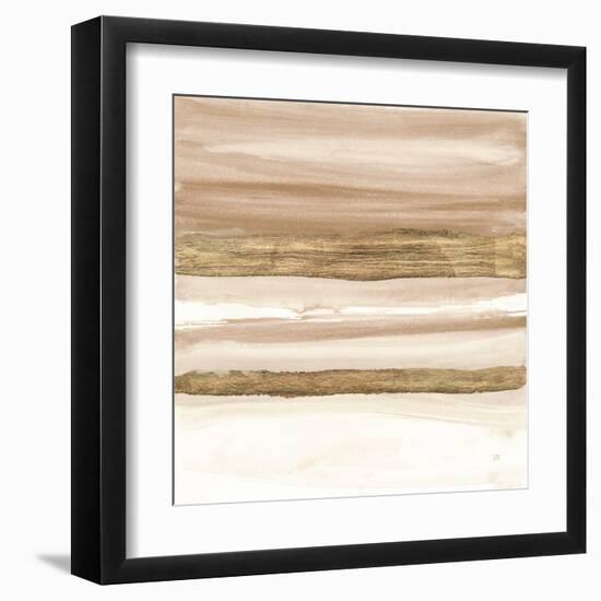 Gold and Brown Sand II Organic-Chris Paschke-Framed Art Print