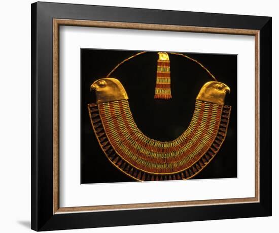 Gold and Fiance Beaded Necklace, Cairo, Egypt-Claudia Adams-Framed Photographic Print