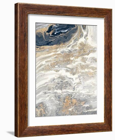 Gold And Gray Oasis-Roberto Gonzalez-Framed Art Print